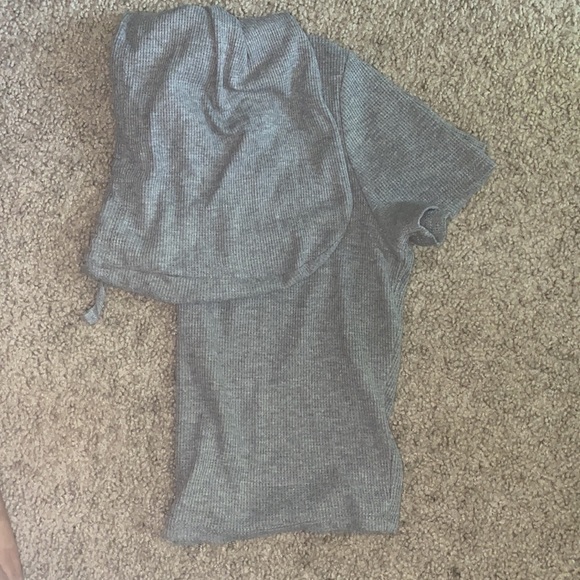 CROPPED HOODED SHIRT - Picture 3 of 4